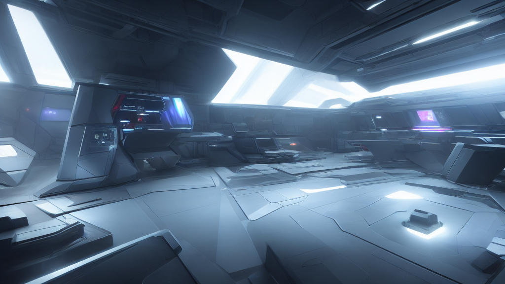 Abstract cinematic futuristic command center lighting (no text)